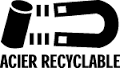 Logo acier recyclable