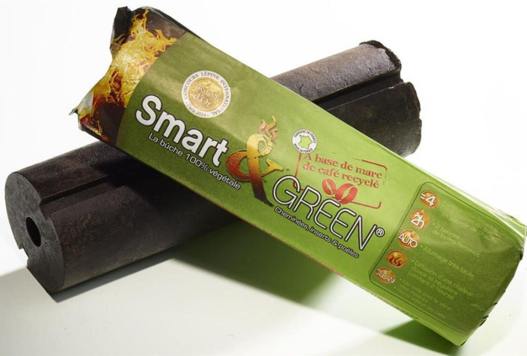 Buche de marc de café recyclé écologique