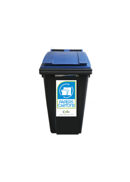 Bacs 340L poubelle bac recyclage de déchets