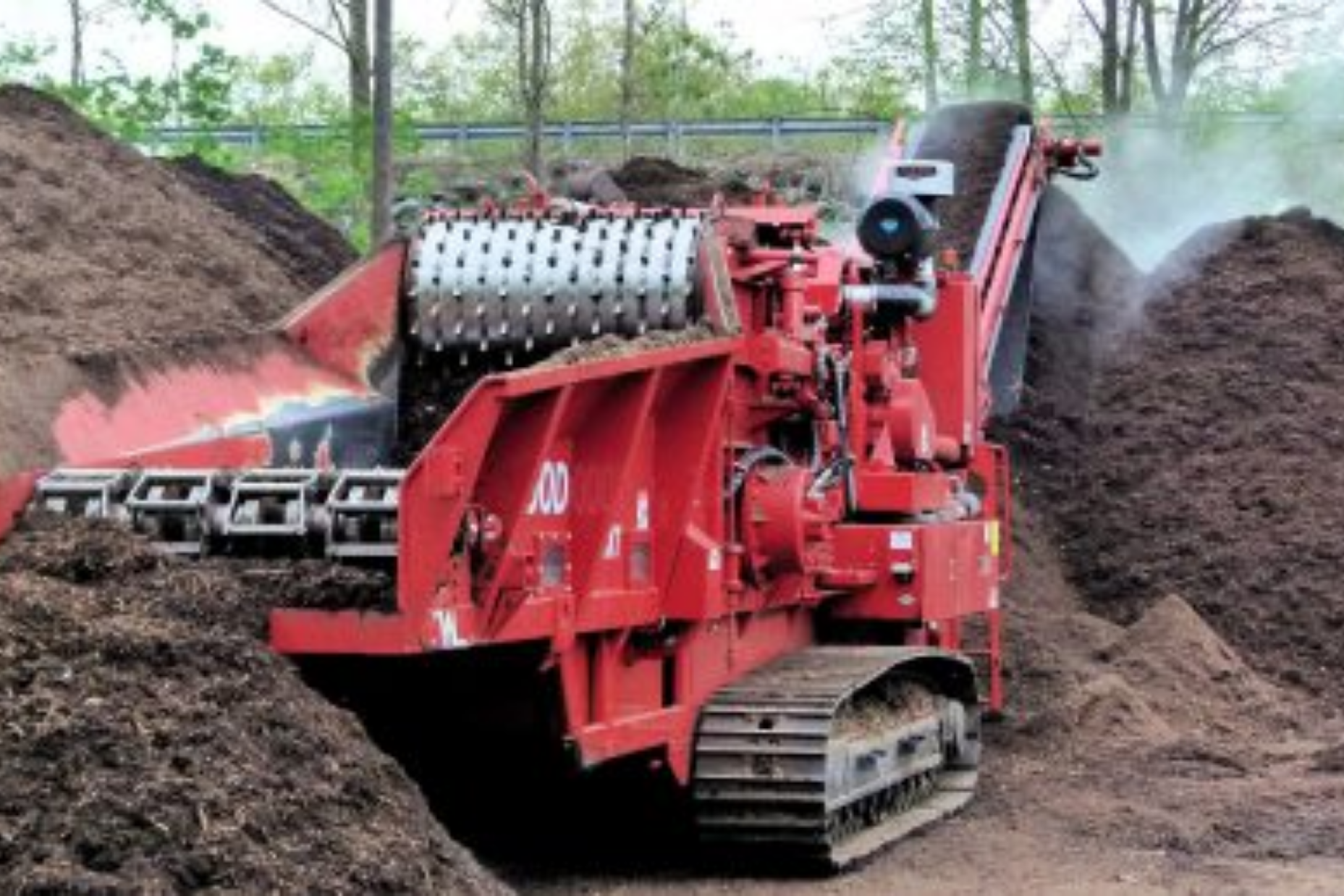 Camion a compost industriel