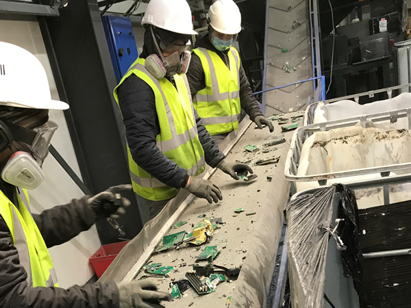 Broyage et recyclage des matières D3E