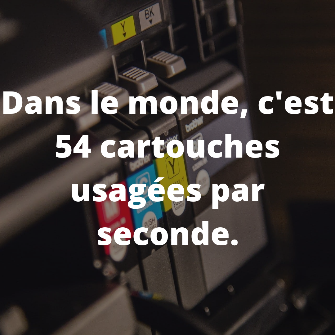 Cartouches d'encre à recycler au bureau