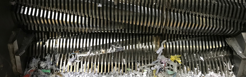 Broyeur destruction papiers confidentiels